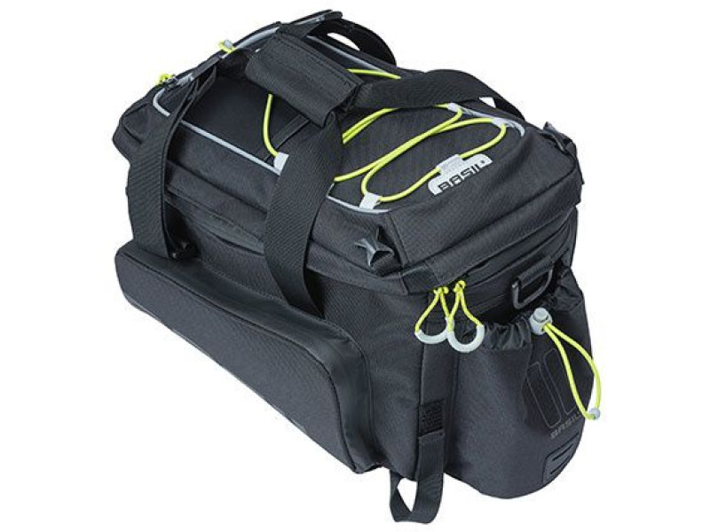 Taška na nosič Basil Miles XL Pro – čierna/limetková