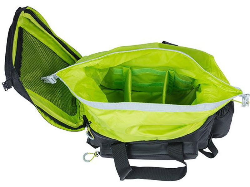 Taška na nosič Basil Miles XL Pro – čierna/limetková