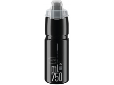Cyklistická fľaša Elite Jet Plus – 750ml čierna