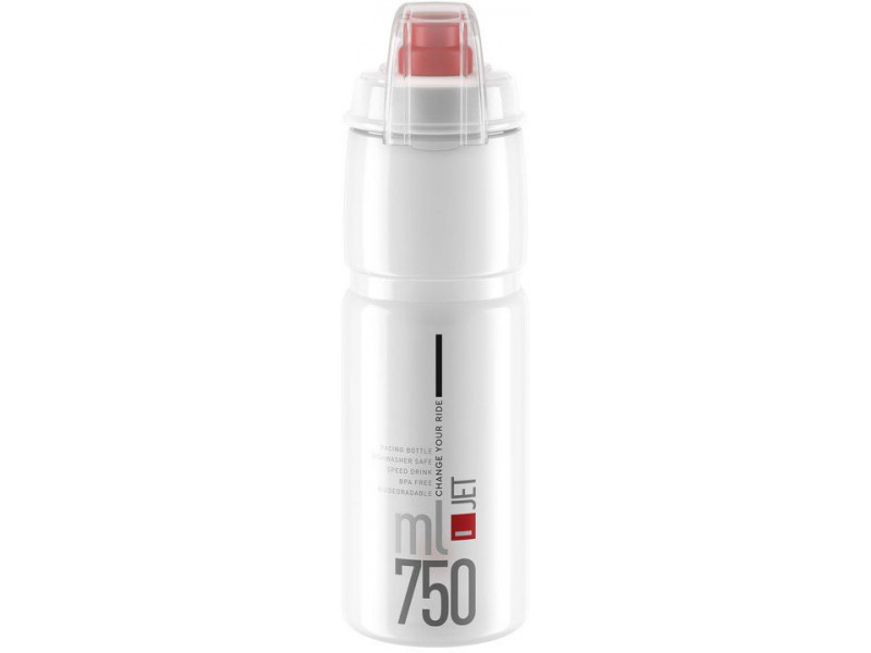 Cyklistická fľaša Elite Jet Plus - 750ml číra