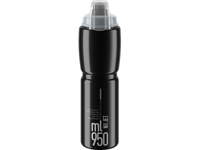 Cyklistická fľaša Elite Jet Plus – 950ml čierna