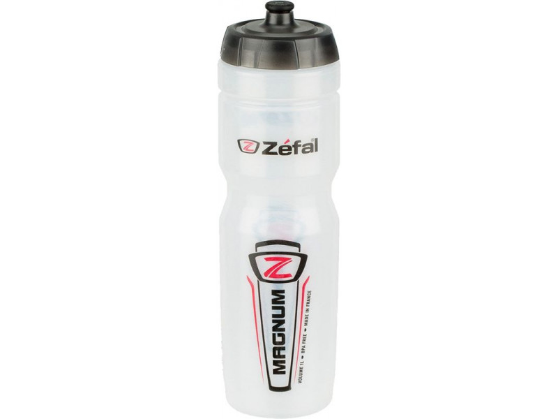 Cyklistická fľaša Zéfal Magnum 1L priehľadná