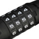 Zámok na bicykel Abus 6415C/85/15 Black Tresor