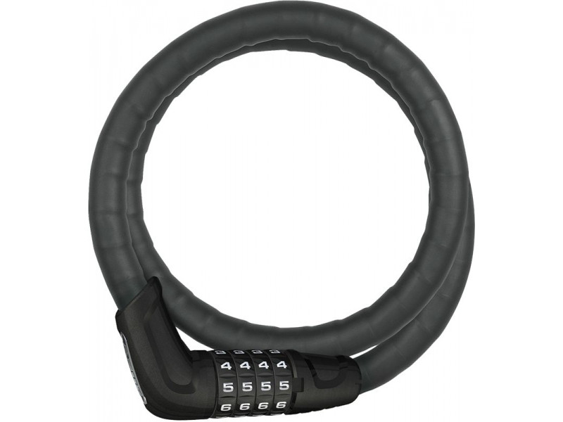 Zámok na bicykel Abus 6615C/120/15BK black SCMU Tresorflex s držiakom
