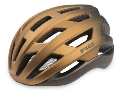 Cyklistická prilba R2 ATH35K VERGE – metalická zlatá